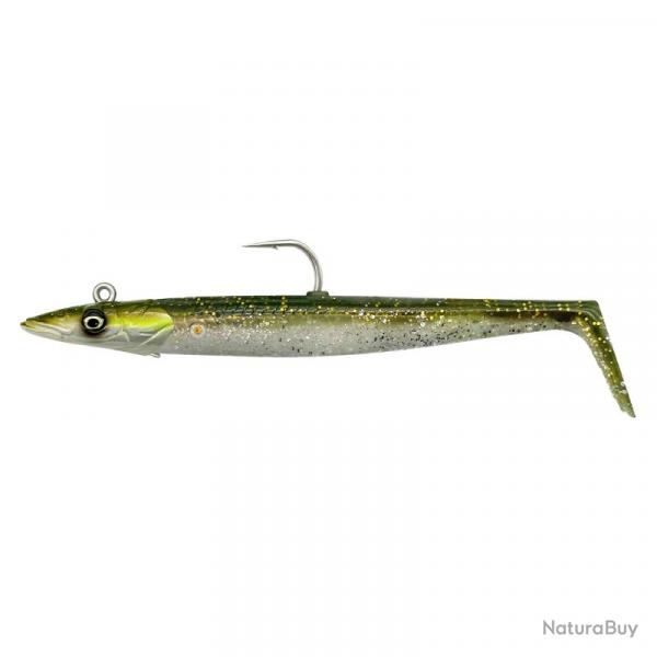 Leurre Souple Savage Gear Sandeel V2 15,5cm Green Silver