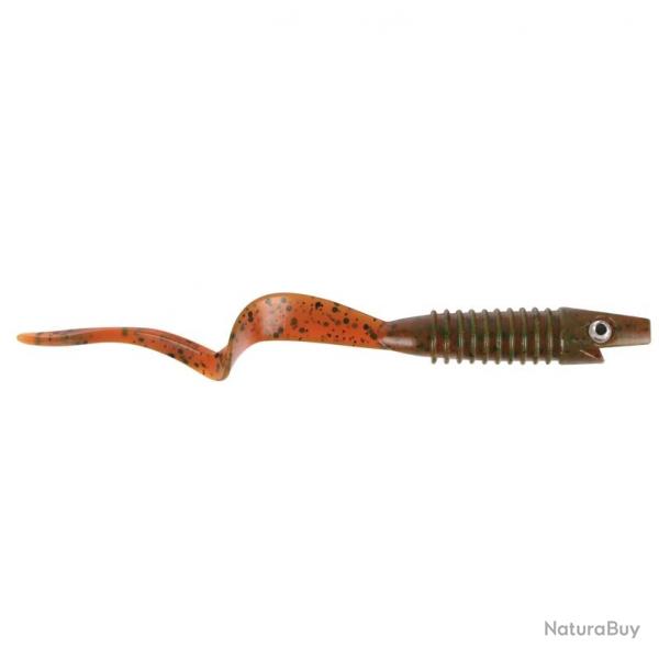 Leurre Souple CWC Strike Pro Pigster Tail 12cm 17 - Motor Oil Pepper