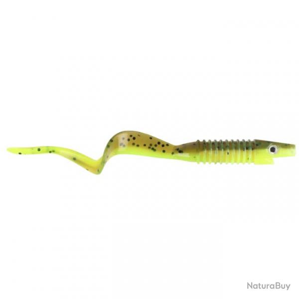 Leurre Souple CWC Strike Pro Pigster Tail 12cm 20 - Brown Chartreuse Flake