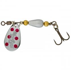 Cuiller Tournante Daiwa Silvercreek Spinner 4g Silver/Red Dots