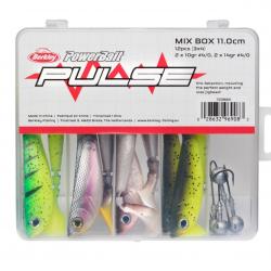 Kit Leurre Souple Pulse Shad Mixbox avec Têtes Plombées 6cm