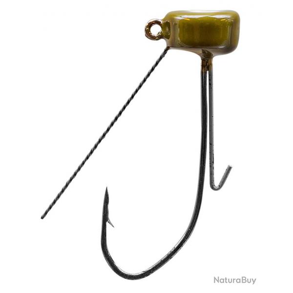 Tte Plombe Strike King Tour Grade Ned Rig Weedless Head 1,8g Green Pumpkin