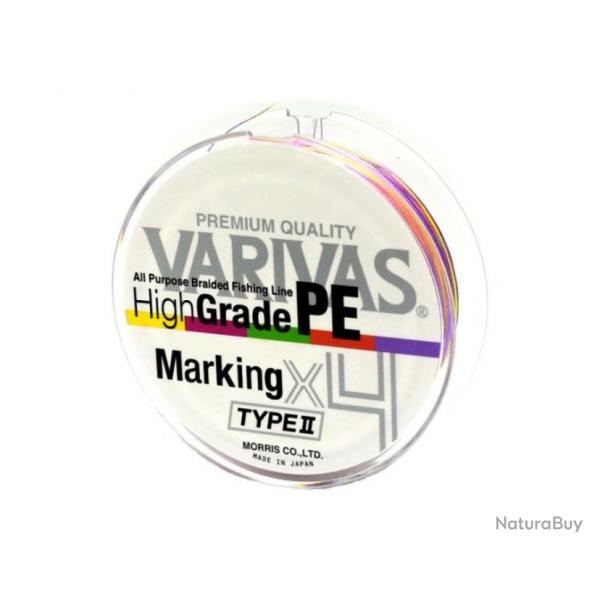 Tresse Varivas High Grade Marking type II X4 150m 150m PE 0,6 10lb