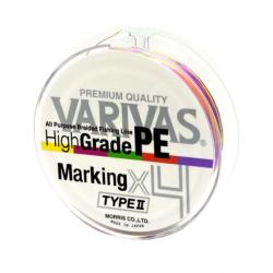 Tresse Varivas High Grade Marking type II X4 150m 150m PE 0,8 15lb