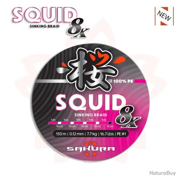 Tresse Sakura Squid 8X 150m 150m 12/100 7.7kg