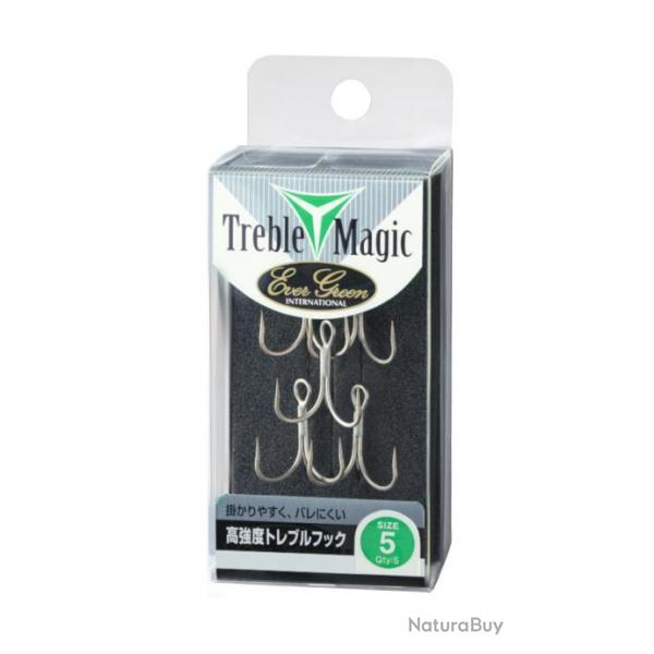 Hameon Triple Evergreen Treble Hook Magic 2 Par 4
