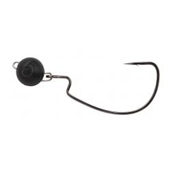 Tête plombée Spro FreeStyle Rigged Bottom Jigs Noir 10g 3/0