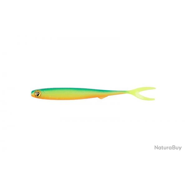 Leurre Souple Fox Rage Slick Finesse Super Soft 9cm 9cm UV Blue Back Chartreuse