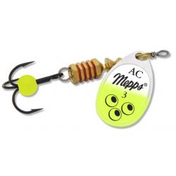 Cuiller Mepps Aglia-E Brite Argent Chartreuse 6,5g n°3 A l'unité