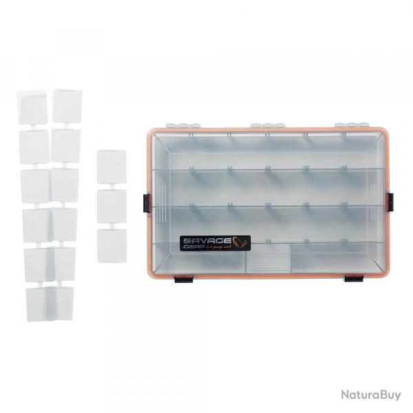 Bote de rangement Savage Gear WP Lurebox 4B Smoke 35,5 x 23 x 5cm