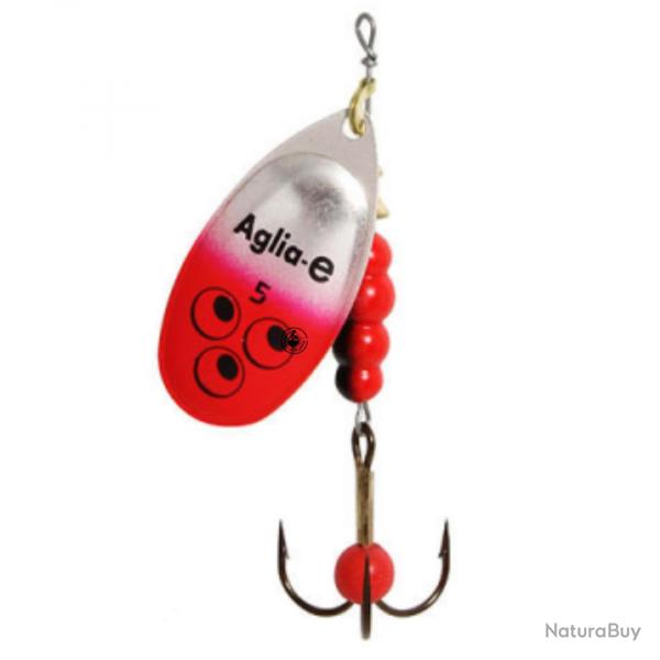 Cuiller Mepps Aglia-E Brite Argent Rouge 9g A l'unit n4