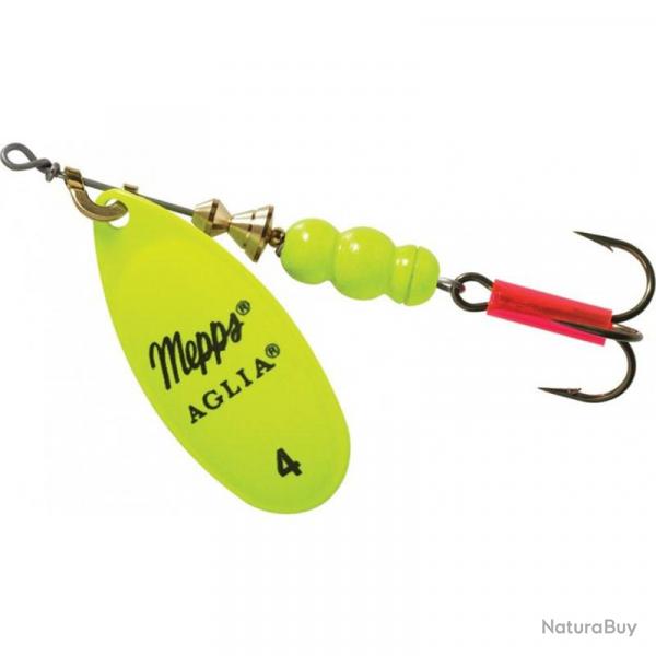 Cuiller Tournante Mepps Aglia Fluo Chartreuse 3