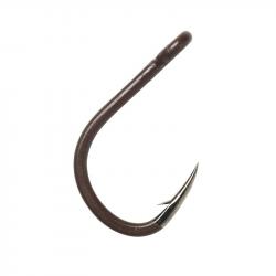 Hameçon Simple Madcat Pellet Hook A-Static Brown 5pcs Marron #2/0