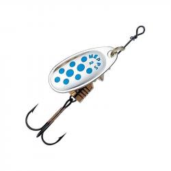 Cuiller Tournante Mepps Comet Argent Points Bleus 3,5g 1 Argent Points Bleus
