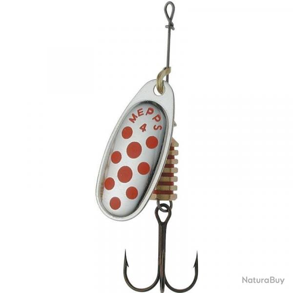 Cuiller Tournante Mepps Comet Argent Points Rouges 4,5g 2 Argent Points Rouges