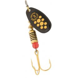 Cuiller Tournante Mepps Black Fury Points Jaunes 4,7g 2