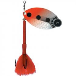 Cuiller Mepps Lusox Argent Rouge Fluo 16g 2