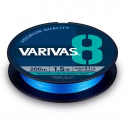 Tresse Varivas PE 8 Ocean Blue 150m 150m PE 1,5 31lb
