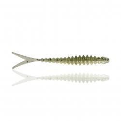 Leurre Souple Reins Fin's Ringer 3" - 7,5cm 7,5cm B16 - Dos Vert Par 8