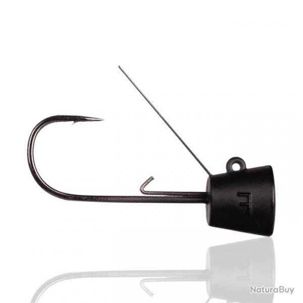 Tte Plombe Reins NR Jig Head Guard Matt Black 5,3g par 2 #1/0