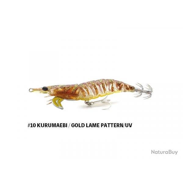 Turlutte Little Jack Onliest 3.0 10,5g 10,5g #10 KURUMAEBI/GOLD LAME PATTERN/UV