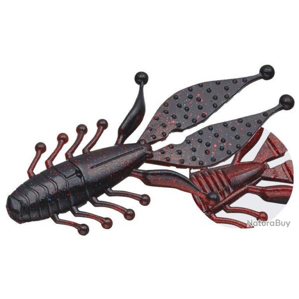 Leurre Souple Evergreen Kicker Bug 14cm 14cm par 3 #08 Black/Red Craw