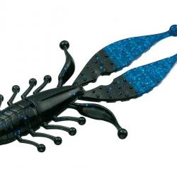 Leurre Souple Evergreen Kicker Bug 14cm 14cm par 3 #10 Black Blue Tip