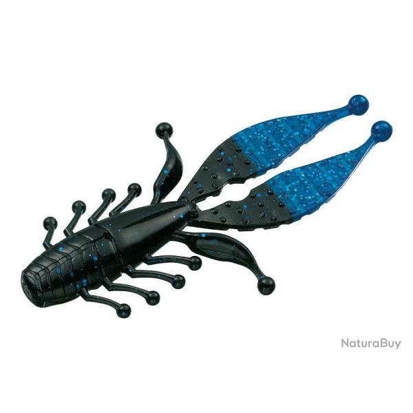 Leurre Souple Evergreen Kicker Bug 14cm 14cm par 3 #10 Black Blue Tip