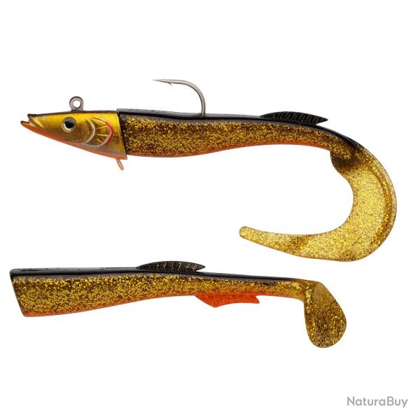 Leurre Souple Berkley Powerbait Power Sandeel 21cm 160g 21cm 160g Gold Motoroil