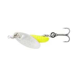 Cuiller Tournante Savage Gear Grub Spinner 2,2g 2,2g Silver Yellow