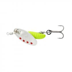 Cuiller Tournante Savage Gear Grub Spinner 5,8g 5,8g Silver Red Lime