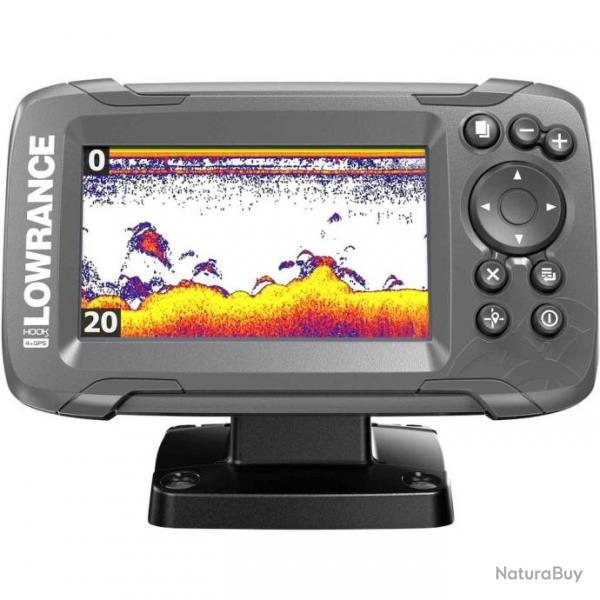 Sondeur Lowrance Hook Sonde Bullet TA 200Khz et traceur GPS