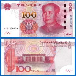 Chine 100 Yuan 2015 NEUF Yuans Billet Mao Asie