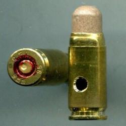 9 mm Parabellum - tir réduit - inréressante balle chemise laiton à noyau désintégrant - G.F.L 9mm 95