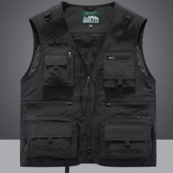 Gilet de Pêche 12 poches, coloris NOIR......LIV OFFERTE