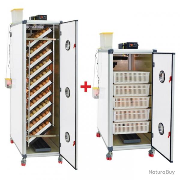 Couveuse automatique 700 oeufs poules  ( Cimuka HB700S) Eclosoir 350 oeufs poules ( Cimuka HB350H)