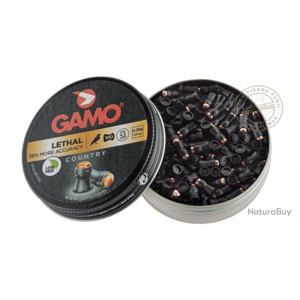 Plombs GAMO Lethal 4,5mm / 100 - pour carabine