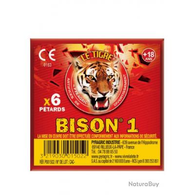 Bison 3 - 2X Paquet de 4 Pétard à mèche Bison 3 - Artifice