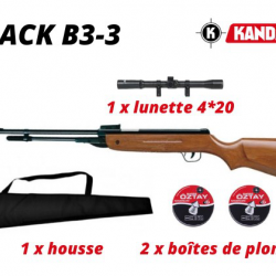 Carabine à plombs Kandar cal 4.5mm (B3-3) + plombs + lunette + housse