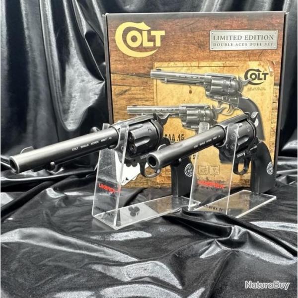 Edition limite doubles Aces - Ensemble duel deux Revolvers sous licence Colt