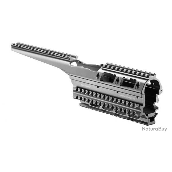 Garde main tactique aluminium 4 rails picatinny et rail pour ak 47