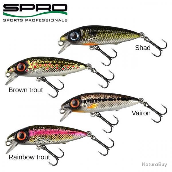 Leurre Spro Iris The Kid Hardlure 4.8cm 6g Brown trout