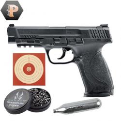 Pistolet Smith&Wesson M&P45 M2.0 CO2 cal. 4.5mm + plombs + cibles + capsules