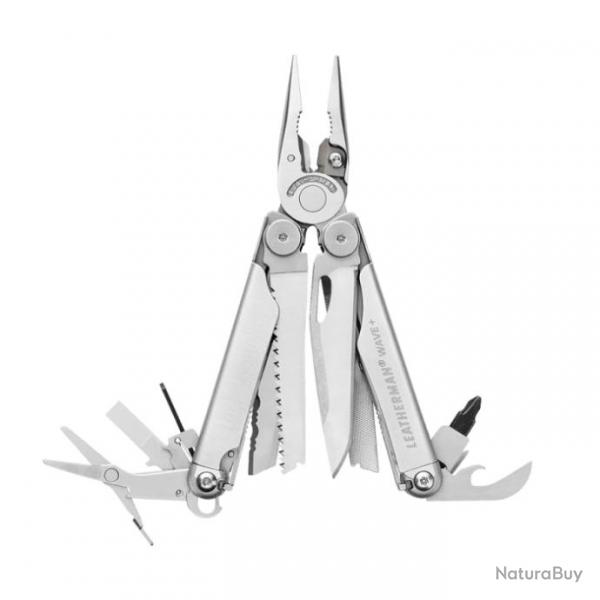 Pince multifonctions Leatherman Wave + - Gris / Blister