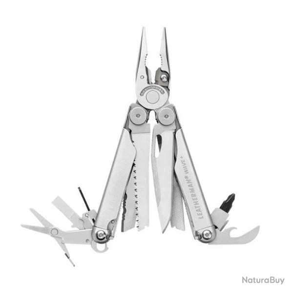 Pince multifonctions Leatherman Wave + - Gris / Blister