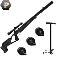 Carabine à plomb PCP Stoeger XM1 S4 Cal.4.5mm avec lunette 4X32 19.9J