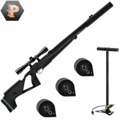 Carabine à plomb PCP Stoeger XM1 S4 Cal.4.5mm avec lunette 4X32 19.9J