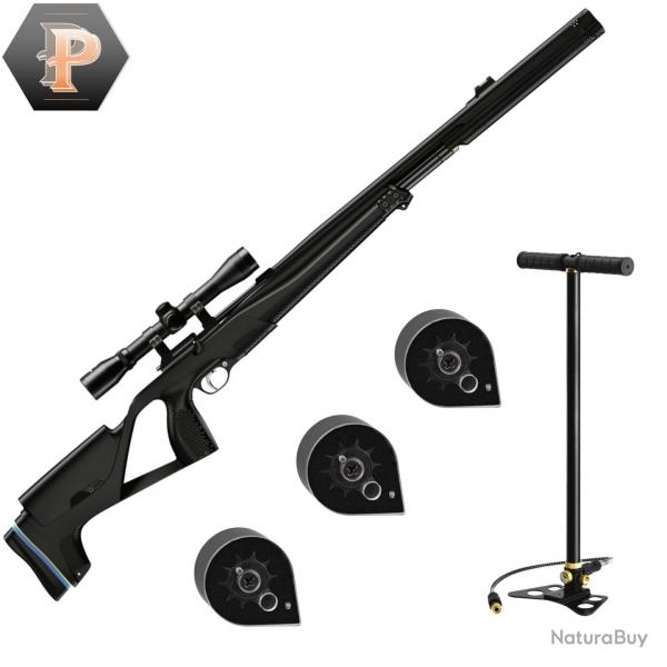 Carabine  plomb PCP Stoeger XM1 S4 Cal.4.5mm avec lunette 4X32 19.9J