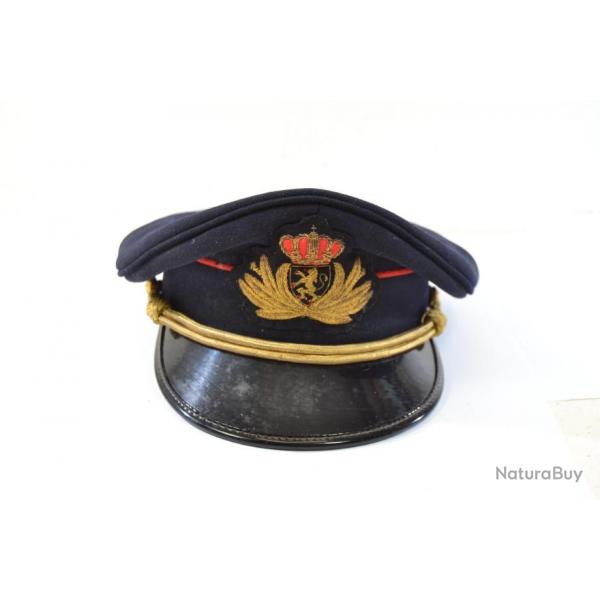 Ancienne casquette militaire Arme Belge Belgique Emmel Bruxelles