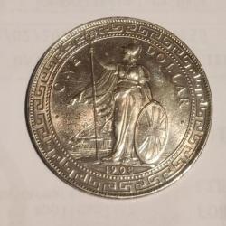 One dollar argent 1908 Royaume-Uni